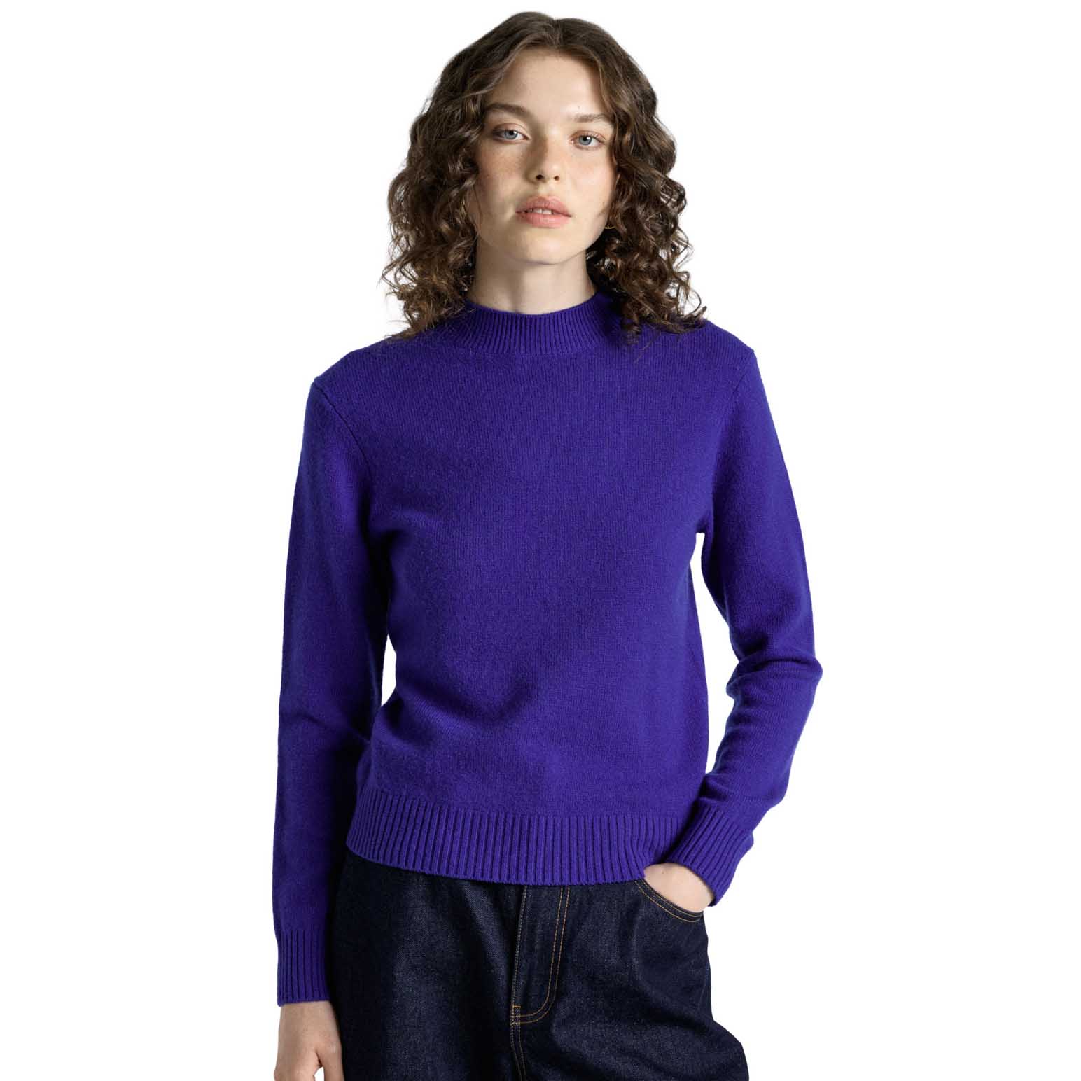 Cue Merino Cashmere Blend Mock Neck Knit
